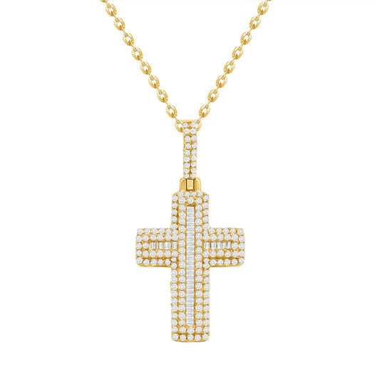 Baguette & Brilliant Chunky Cross
