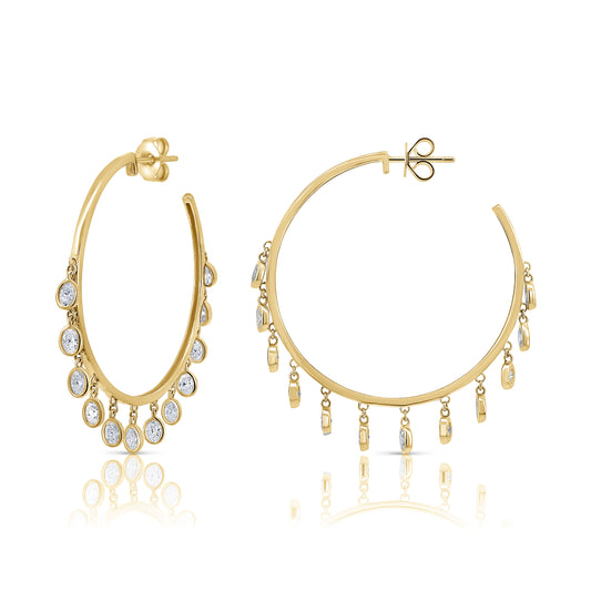 Oval Boho Hoops