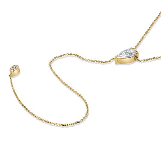 Pear Diamond Lariat