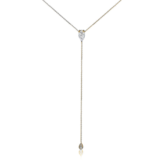 Pear Diamond Lariat