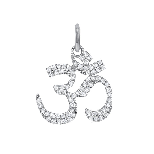 Aumkara Symbol Diamond Pendant