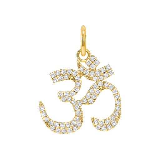 Aumkara Symbol Diamond Pendant