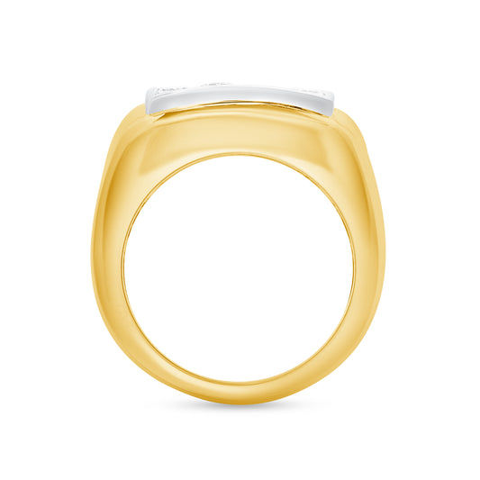 Two Tone Princess-Cut Champ Ring