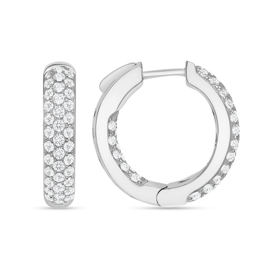 Pavé Chunky Hoops