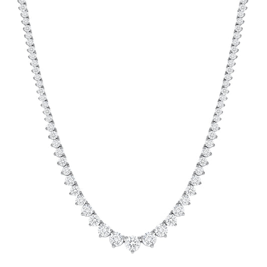 Large Graduated Diamond Necklace