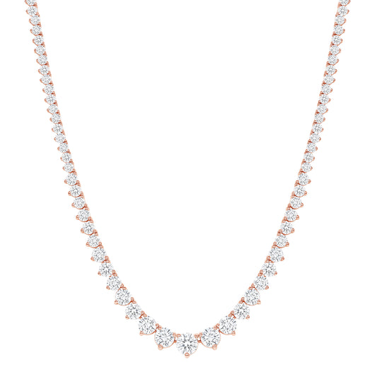 Large Graduated Diamond Necklace